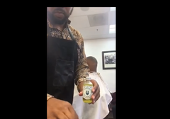 THE CHAMP IS HERE! HOW TO USE ELEGANCE BEARD OIL AT THE BARBERSHOP 👍👍👍